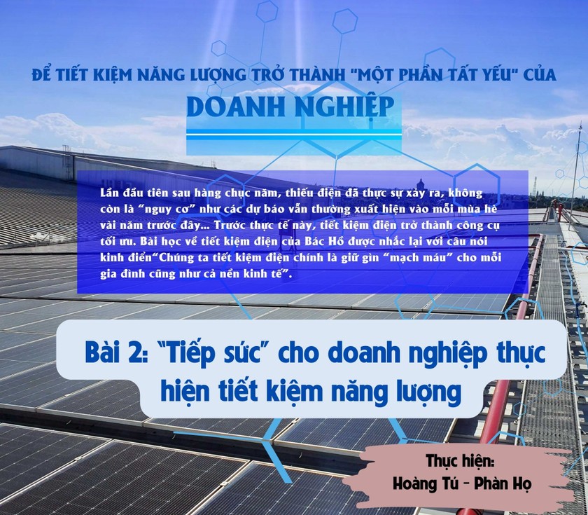 Để tiết kiệm năng lượng trở thành một phần tất yếu của doanh nghiệp