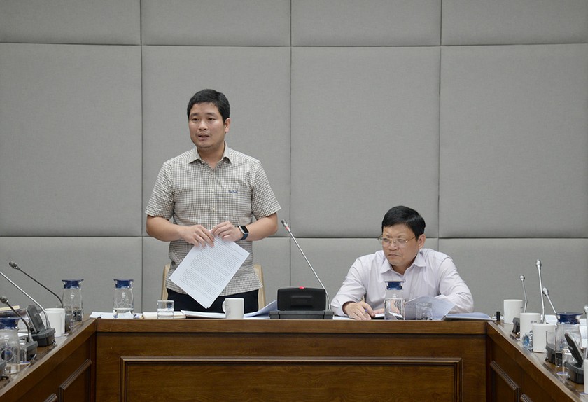 Ông Hà Văn Thắng - Vụ trưởng Vụ Năng lượng phát biểu tại buổi làm việc.