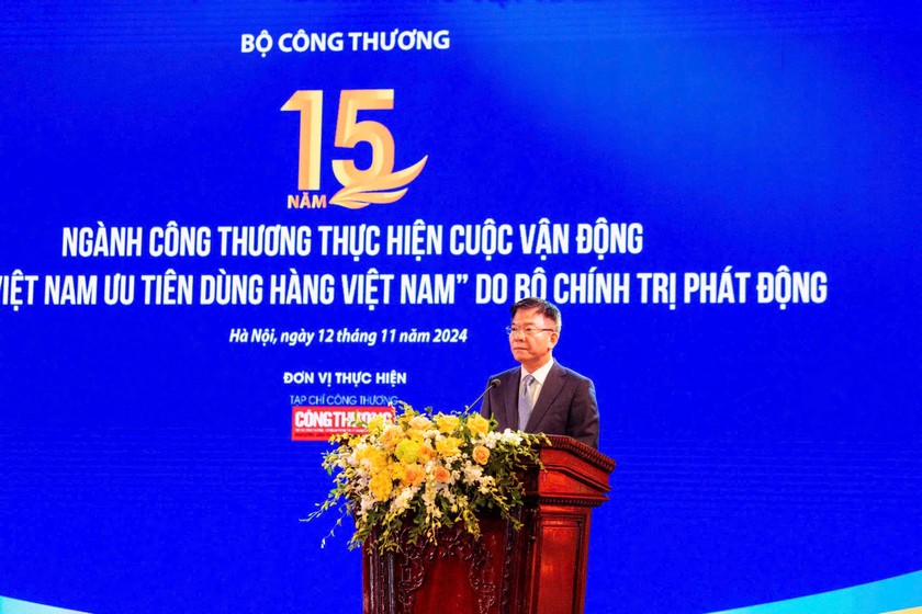 Phó Thủ tướng Lê Thành Long phát biểu tại chương trình.