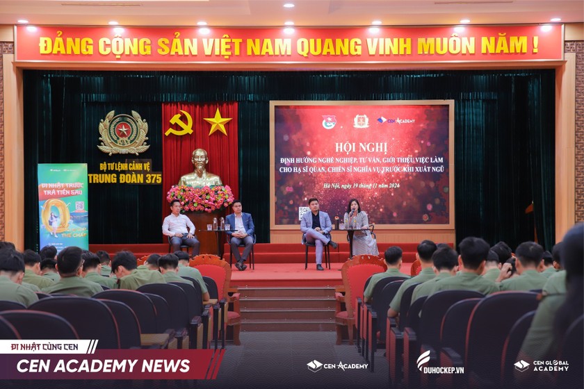 Cen Academy đồng hành định hướng nghề nghiệp cho chiến sỹ trẻ trước khi xuất ngũ 