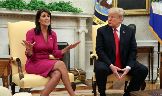 Bà Haley và ông Trump.