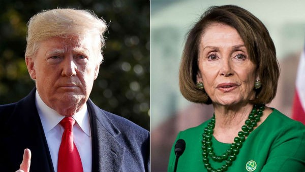 Ông Trump và bà Pelosi.