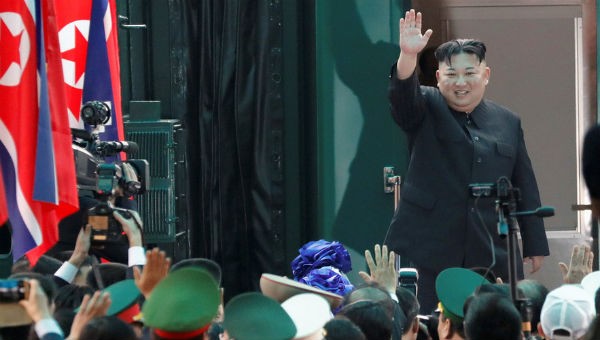 Ông Kim Jong-un trong chuyến thăm Việt Nam.