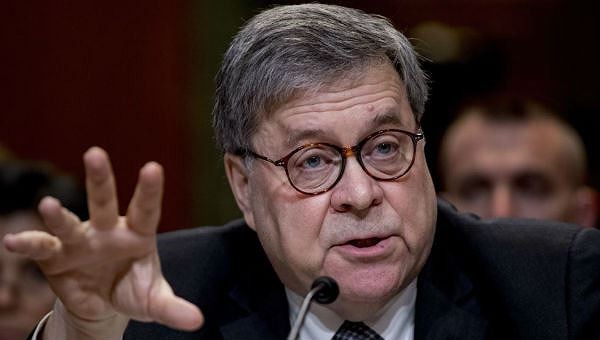 Bộ trưởng Tư pháp Mỹ William Barr.