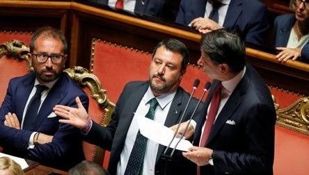 Ông Conte phát biểu tại Thương viện Italia ngày 20/8.