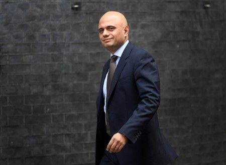 Bộ trưởng Tài chính Anh Sajid Javid.