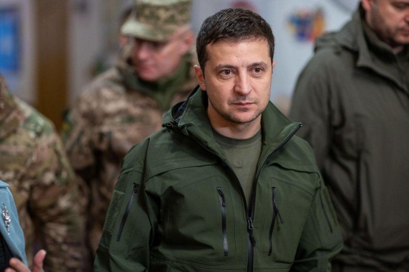 Tổng thống Ukraine Volodymyr Zelensky.