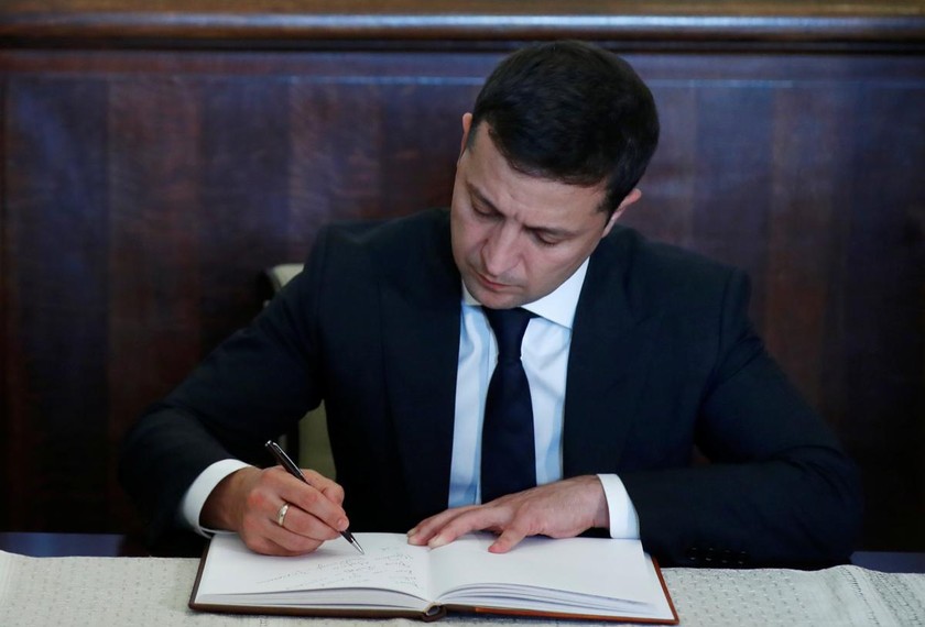 Tổng thống Ukraine Vladimir Zelensky.