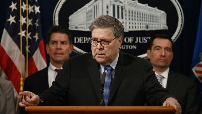 Bộ trưởng Tư pháp Mỹ William Barr.