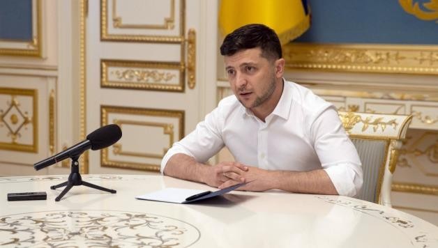 Tổng thống Ukraine Volodymyr Zelensky.