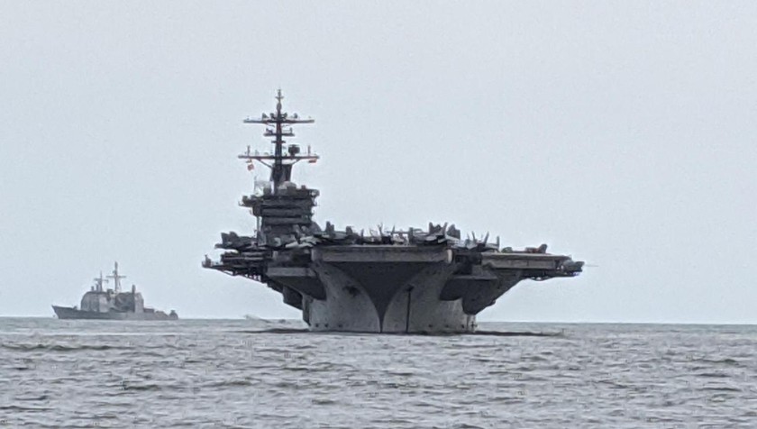 Tàu sân bay USS Theodore Roosevelt của Mỹ.