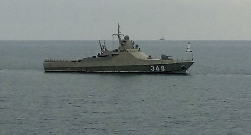 Tàu tuần tra Vasily Bykov của Nga.