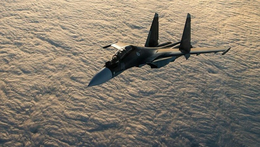 Máy bay chiến đấu Su-30SM của Nga.