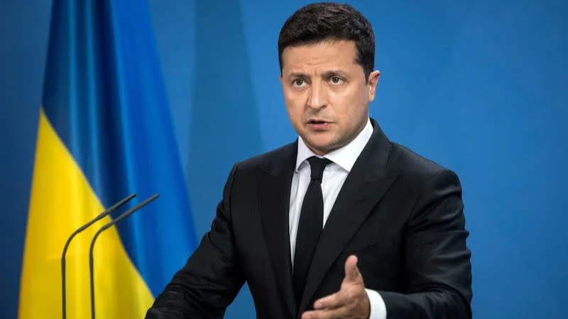 Tổng thống Ukraine Volodymyr Zelenskiy.