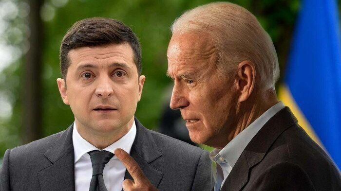 Tổng thống Ukraine Zelensky và Tổng thống Mỹ Biden.