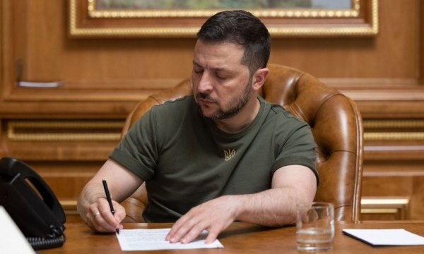 Tổng thống Ukraine Volodymyr Zelensky.