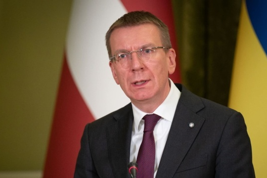 Tổng thống Latvia Edgars Rinkevics.