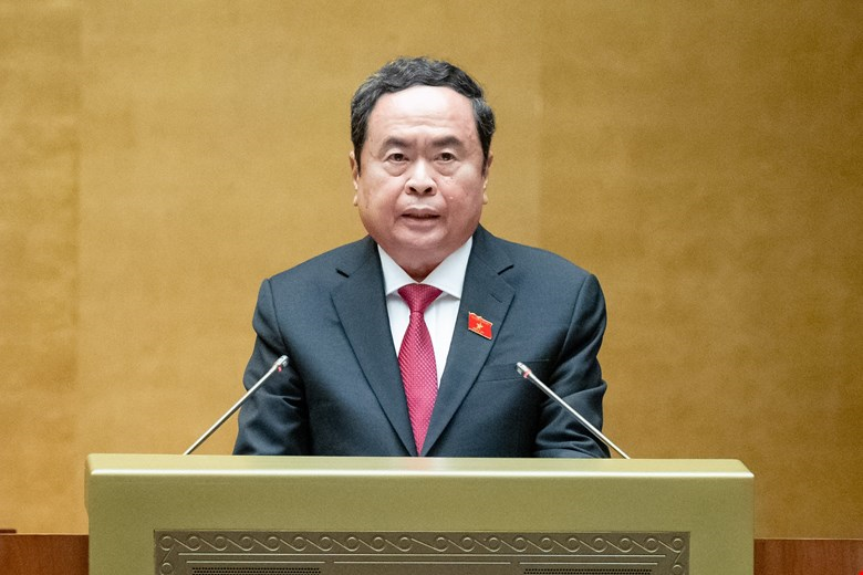 Chủ tịch Quốc hội Trần Thanh Mẫn phát biểu bế mạc Kỳ họp.
