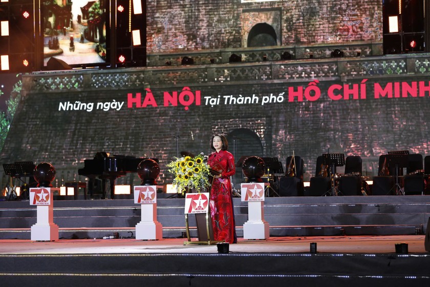 Phó Chủ tịch UBND TP Hà Nội Vũ Thu Hà phát biểu khai mạc Chương trình.