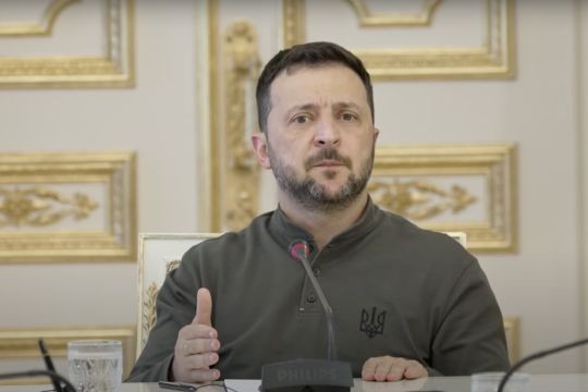 Tổng thống Ukraine Volodymyr Zelensky.