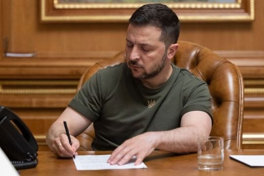 Tổng thống Ukraine Zelensky.