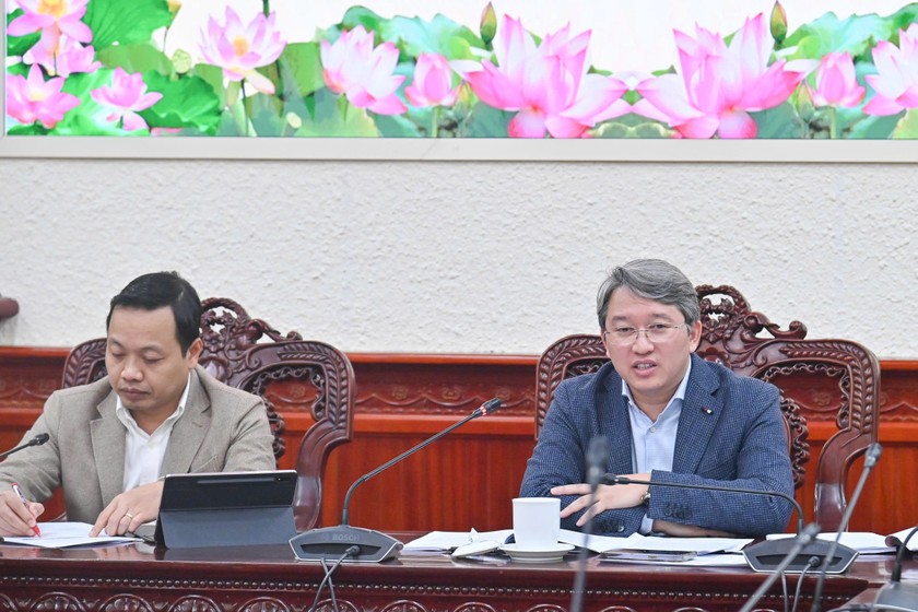 Bộ trưởng Nguyễn Hải Ninh phát biểu chỉ đạo.