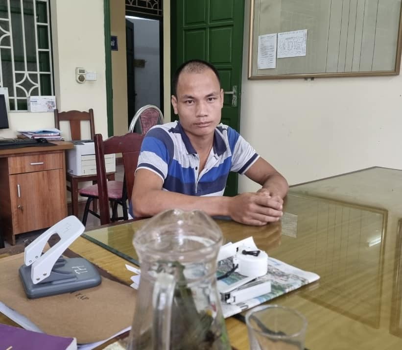 Phùng Văn Tú (SN 1992) - cha dượng của cháu bé làm việc tại cơ quan Công an. Ảnh: Công an tỉnh Phú Thọ
