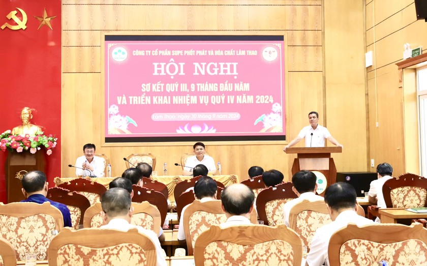 Công ty Supe Lâm Thao quyết tâm hoàn thành toàn diện các chỉ tiêu, kế hoạch đề ra trong năm 2024. 