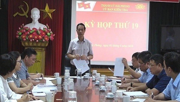 Kỳ họp kỳ thứ 19 của Ủy ban Kiểm tra Thành ủy Hải Phòng.