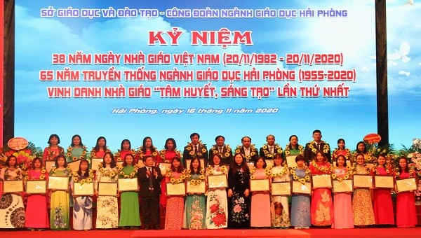 Sở GD&ĐT TP Hải Phòng vinh danh Nhà giáo "Tâm huyết, sáng tạo".