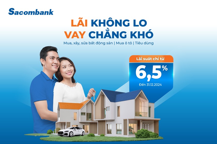 Sacombank tiếp thêm 10.000 tỷ đồng hỗ trợ người dân phục vụ đời sống