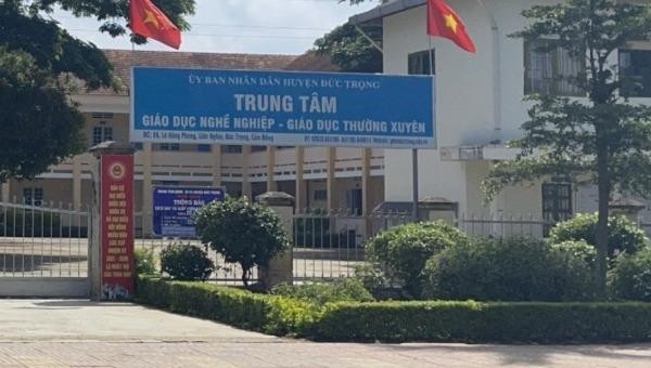 Trụ sở Trung tâm Giáo dục nghề nghiệp, giáo dục thường xuyên huyện Đức Trọng.