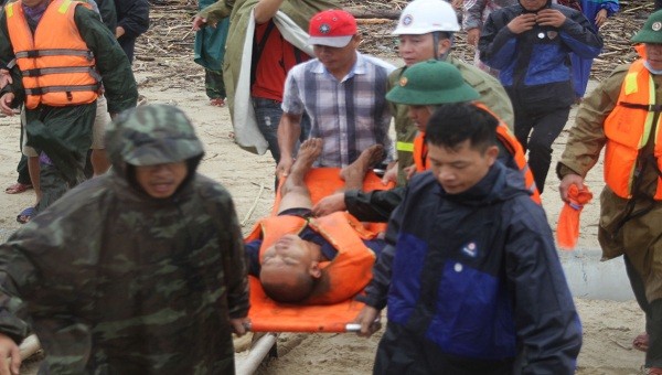 Người gặp nạn được đưa về Bệnh viện Đa khoa tỉnh Quảng Trị, hiện sức khỏe đã ổn định