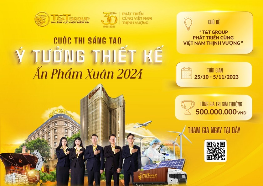 T&T Group tìm kiếm ý tưởng thiết kế cho các ấn phẩm Xuân 2024.