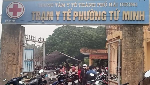 Trạm y tế phường Tứ Minh (TP. Hải Dương) tiếp nhận vài trăm F0 mỗi ngày