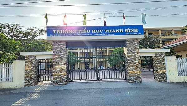 Trường tiểu học Thanh Bình nơi xảy ra vụ việc