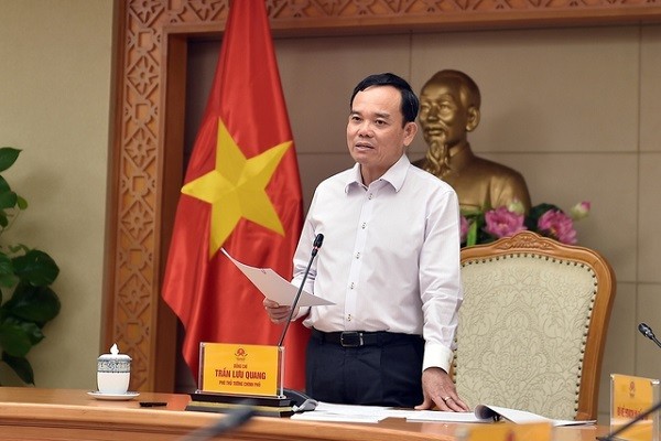 Phó Thủ tướng Chính phủ Trần Lưu Quang phát biểu kết luận hội nghị (Ảnh VGP/Hải Minh)