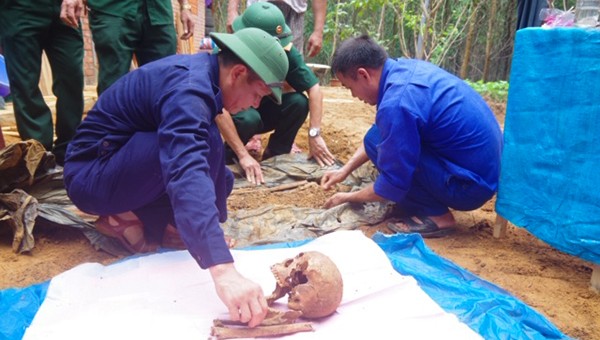 Các bộ phận như xương sọ, răng, xương chân vẫn còn nguyên vẹn.