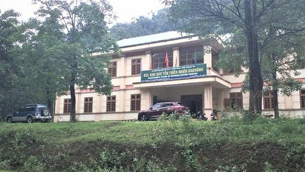Trụ sở Ban quản lý Khu bảo tồn thiên nhiên Đakrông (Ảnh: H.T)