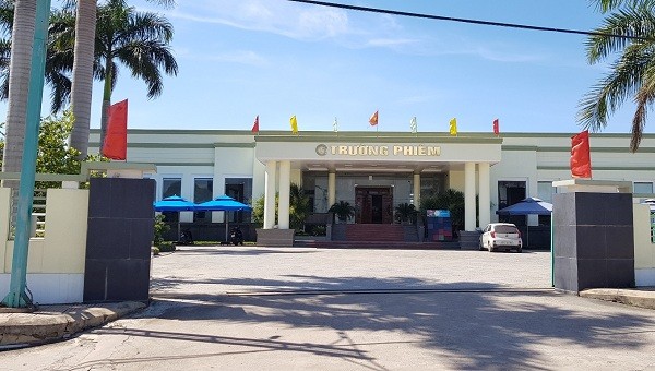 Trụ sở Cty Trường Phiêm tại xã Hòa Trạch, huyện Bố Trạch (Quảng Bình).