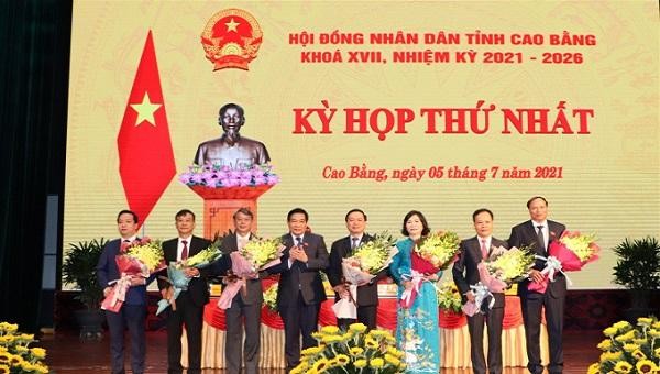 Chủ tịch, các Phó Chủ tịch HĐND, UBND tỉnh Cao Bằng nhiệm kỳ 2021 - 2026.