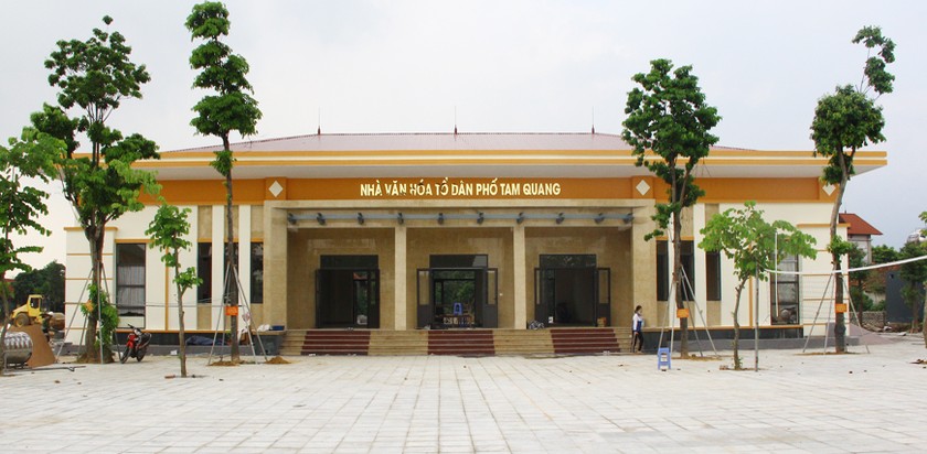 Khu thiết chế văn hoá - thể thao Làng văn hoá kiểu mẫu Tam Quang, thị trấn Gia Khánh được đưa vào sử dụng, nâng cao đời sống tinh thần của người dân.