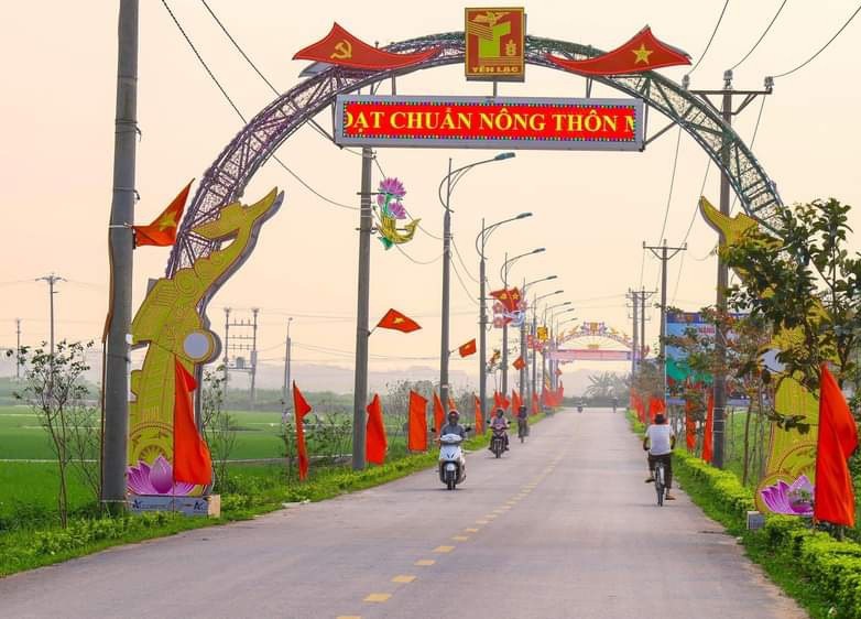 Yên Lạc phấn đấu về đích nông thôn mới nâng cao trong năm 2024.