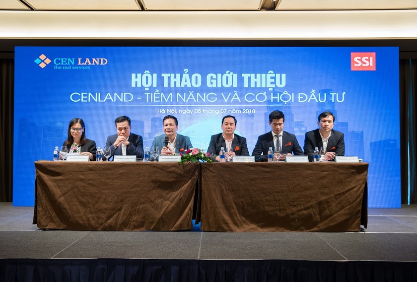 Ban Lãnh đạo CENLAND trả lời câu hỏi của nhà đầu tư tại Hội thảo