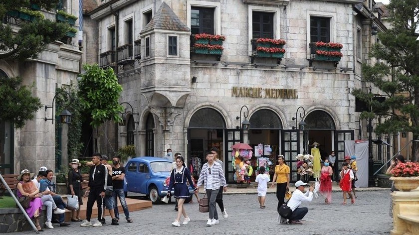 Khu du lịch Sun World Ba Na Hills đã đón du khách trở lại.