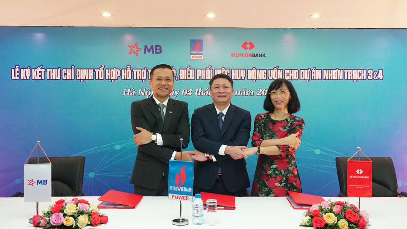 PV Power đã tín nhiệm lựa chọn Techcombank là ngân hàng đầu mối chính thu xếp nguồn vốn cho dự án Nhà máy điện khí Nhơn Trạch 3 và Nhơn Trạch 4.