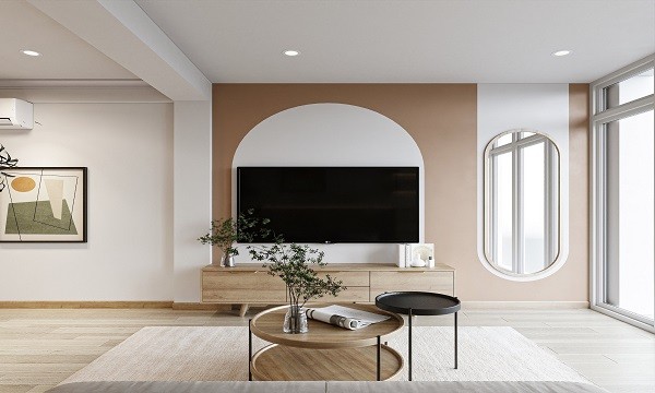 Căn nhà thiết kế tối giản, mang một chút hơi hướng Nhật Bản hiện đại trộn với phong cách Công nghiệp, nội thất nhỏ gọn, tinh tế.