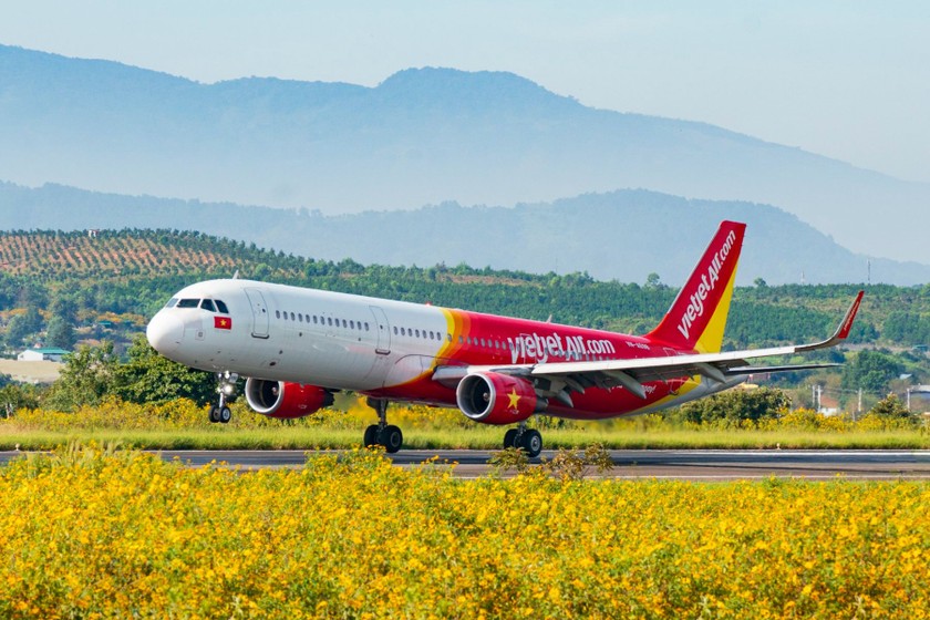 Máy bay Vietjet.