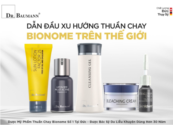 Dr. Baumann là thương hiệu thuần chay Bionome duy nhất trên thế giới. 