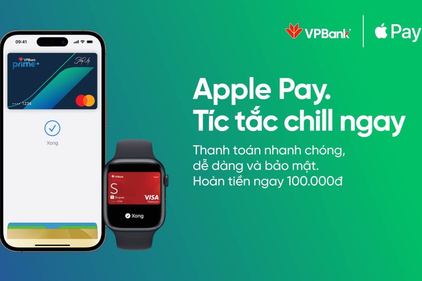 VPBank ưu đãi hoàn 100.000 VNĐ trực tiếp vào thẻ chính cho khách hàng có tổng chi tiêu từ 3 triệu đồng trong tháng thanh toán bằng thẻ tín dụng/thẻ ghi nợ quốc tế.